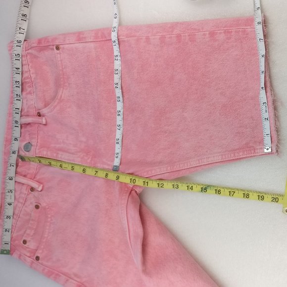 Levis Jeans Denim Short 100% Cotton NO stretch 10"inch HighRise Straight Leg 31 - Picture 4 of 10